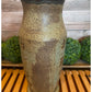 Wheel-Thrown Pottery Art Piece- Speckled Browns, Green/Blue, Earth Tone Vase, Dimensions:  11.5h"x5w"