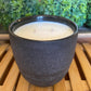 Handcrafted, Wheel-Thrown Container Candle- Medium Black Vessel, Stoneware Design- 10.5oz Luxury, Long-Burning Soy Wax- Phthalate Free Fragrance