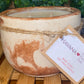 Handcrafted, Concrete, Container Candle- Tulip Shape, Tan with Copper Vein- 8oz Double Wick, Luxury, Long-Burning, Soy Wax- Phthalate Free Fragrance