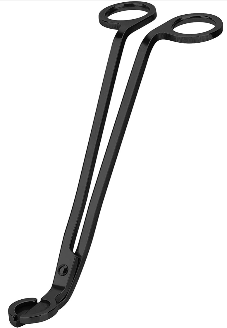 Black, Stainless-Steel Wick Cutters