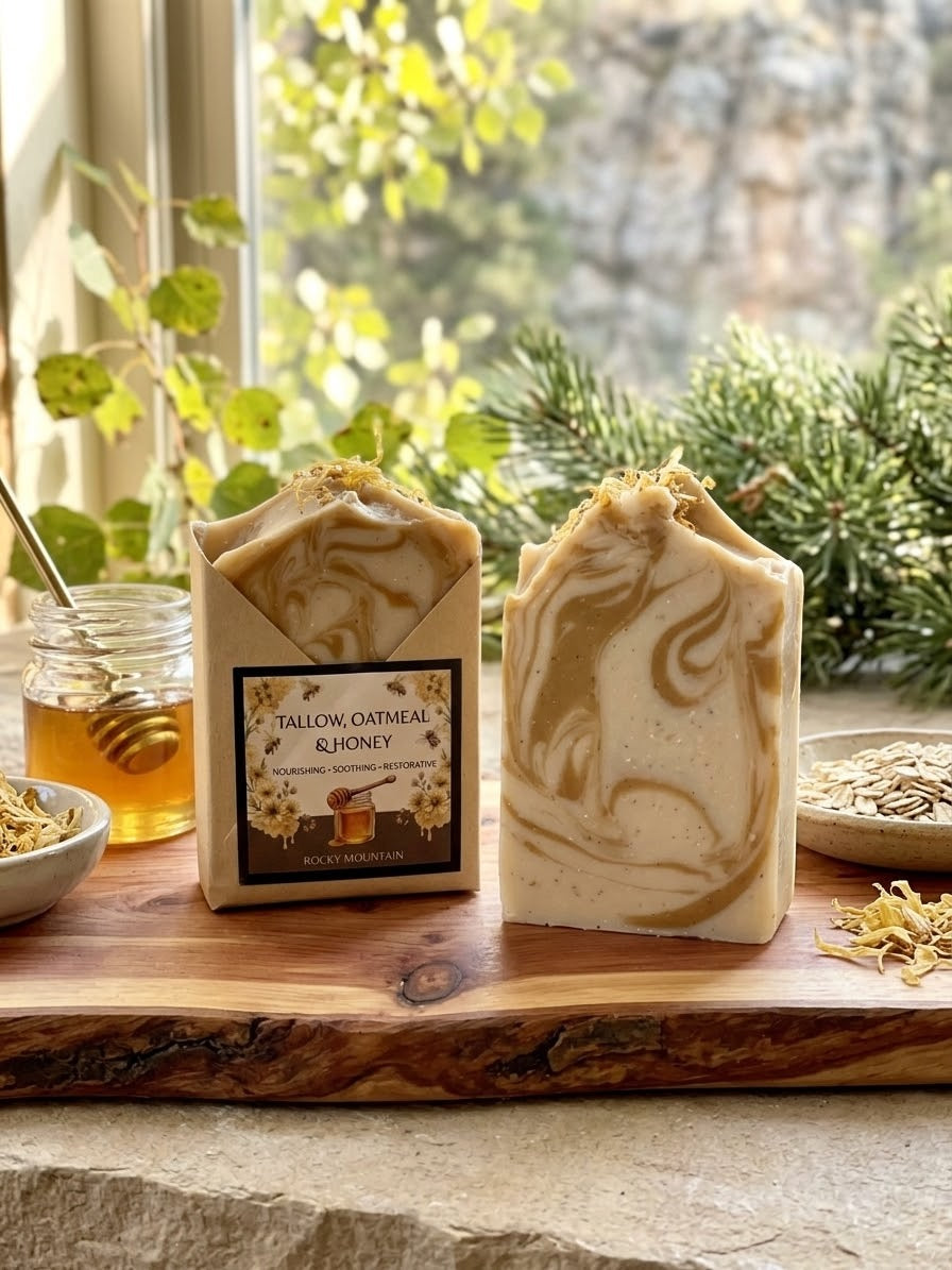 Tallow, Oatmeal and Honey Soap