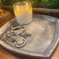 Handcrafted, Unique, Pottery Plate- X-Large Square Gray