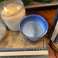 Handcrafted, Wheel-Thrown Container Candle- Small Blue/White Snake Vessel- 6.5oz Luxury, Long-Burning Soy Wax- Phthalate Free Fragrance