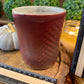 Handcrafted, Wheel-Thrown Container Candle- Medium Red Vessel Textured Designs- 12oz Luxury, Long-Burning Soy Wax- Phthalate Free Fragrance