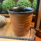 Handcrafted, Wheel-Thrown Container Candle- Medium Vessel w Terra Cotta Textured Rounds- 12oz Luxury, Long-Burning Soy Wax- Phthalate Free Fragrance
