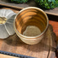 Handcrafted, Wheel-Thrown Container Candle- Medium Terra Cotta Vessel, Textured Rounds- 10oz Luxury, Long-Burning Soy Wax- Phthalate Free Fragrance