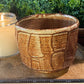 Handcrafted, Wheel-Thrown Container Candle- Large Angled Brown Vessel w Carved Designs- 10oz Luxury, Long-Burning Soy Wax- Phthalate Free Fragrance