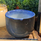 Handcrafted, Wheel-Thrown Container Candle- Medium Blue Coy Vessel- 8.5oz Luxury, Long-Burning Soy Wax- Phthalate Free Fragrance